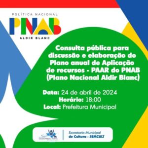 Prefeitura de Godofredo Viana realiza consulta para execução da Lei Aldir Blanc