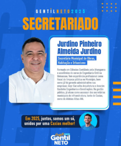 Chegou a vez de anunciar mais um técnico para compor a gestão de Gentil Neto em Caxias