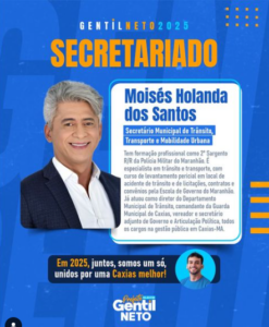 Chegou a vez do anuncio do secretário de Trânsito, Transporte e Mobilidade Urbana para compor a equipe de governo de Gentil Neto em Caxias