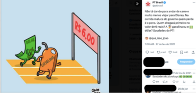 Eita Mundão que dá voltas!!! PT provocou governo Bolsonaro com perspectiva de dólar a R$ 6