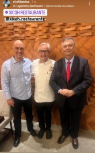Alexandre de Moraes degusta comida maranhense em restaurante do chef Dantas