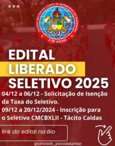 Matrículas abertas para o Colégio Militar 2 de Julho UEB Tácito Caldas, na Sede de Paço do Lumiar