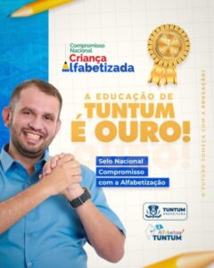 Tuntum é Selo Ouro no Compromisso Nacional com a Alfabetização