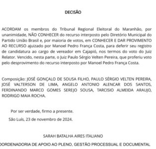 Veja Agora: Mudança entre os vereadores eleitos de Cajapió
