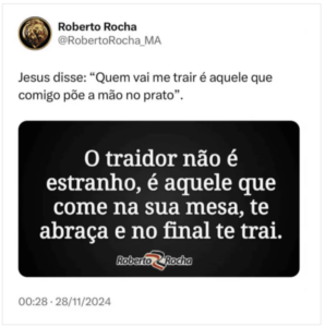 Roberto Rocha acusa o golpe e joga indireta para delegado que o acusou de vários crimes
