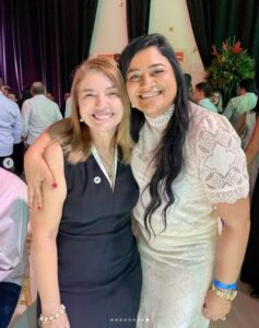 Axixá: Roberta Barreto marca presença em evento do MDB
