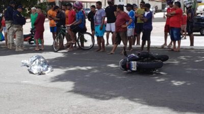 Idoso morre atropelado por motocicleta ao atravessar a Avenida dos Portugueses