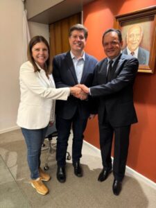 Em Brasília, Rigo Teles se reúne com Roseana Sarney e Baleia Rossi