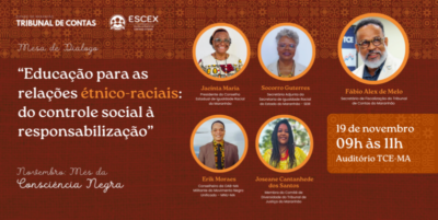 Consciência negra: TCE-MA promove Mesa de Diálogo nesta terça-feira (19)