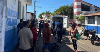 Acidente é registrado em frente à Prefeitura de Vargem Grande