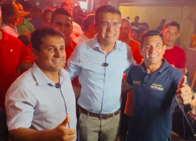 Deputado Wellington e Lahesio Bonfim se reúnem com lideranças durante o Agrobalsas
