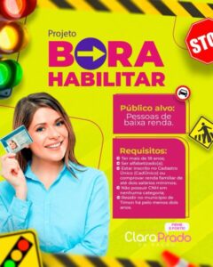 Vereadora Clara Prado lança o projeto “Bora Habilitar” para facilitar o acesso à CNH