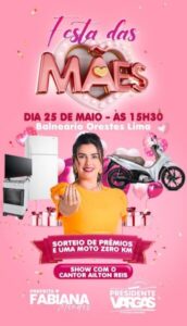 Prefeita Fabiana Mendes realizará grande festa em homenagem ao Dia das Mães em Presidente Vargas/MA