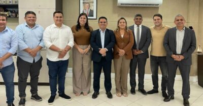 Deputado Leandro Bello e vereadores de Timon discutem segurança pública em reunião com Secretaria de Segurança do Estado