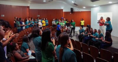 Creche-Escola Sementinha recebe ação da campanha ‘Maio Laranja’
