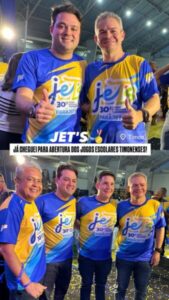 Leandro Bello participa do Jogos Escolares Timonenses ao lado do Prefeito Rafael, vereadores e secretários
