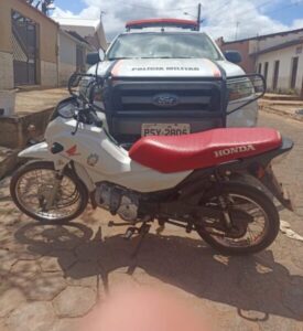Moto Roubada em Floriano é Recuperada pela PM em Paraibano-MA