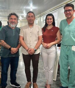Prefeito André da RalpNet acompanha mutirão de cirurgias de varizes no Hospital Antenor Abreu em Pinheiro