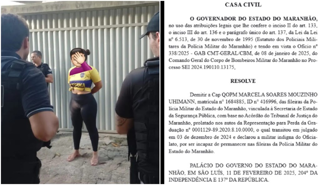 Capitã da Polícia Militar do Maranhão é exonerada por envolvimento no ‘Jogo do Tigre’