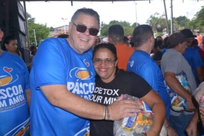 Prefeito Kleber Tratorzão realiza tradicional entrega de peixes e cestas básicas da Semana Santa em São Domingos do Maranhão