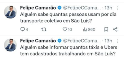 Camarão questiona proposta de Braide sobre corridas gratuitas por aplicativo