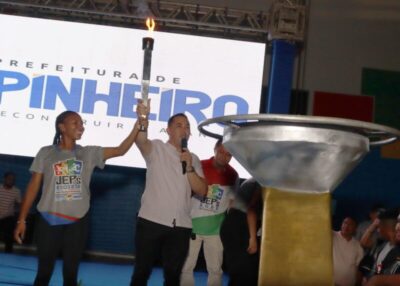 Histórico: em um só evento, André da RalpNet reinaugura Ginásio José Raimundo Rodrigues e traz de volta os Jogos Escolares Pinheirenses
