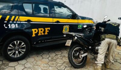 22/4: PRF prende em Barra do Corda homem com moto roubada e placa clonada