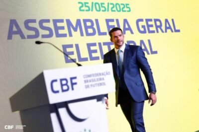 Samir Xaud é eleito presidente da CBF para um mandato que vai até 2029