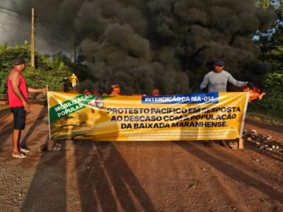 Caminhoneiros protestam por melhores condições de rodovias maranhenses