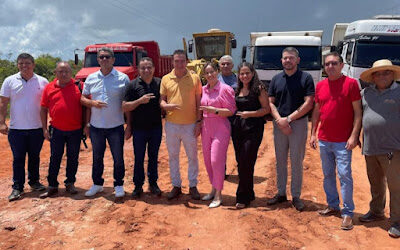 Deputados Josimar de Maranhãozinho e Detinha acompanham obras de infraestrutura em Tutóia