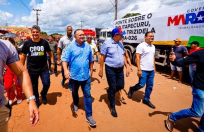 Em Codó, Brandão inicia ponte, entrega escolas e parque ambiental reformados