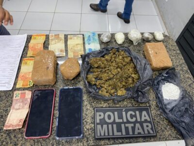 Operação do 35º BPM em Paraibano resulta na prisão de traficantes e apreensão de grande quantidade de drogas