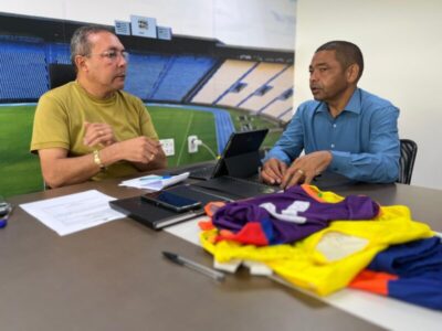 SJR: Ednilson do Kantão articula melhorias para o esporte de São José de Ribamar em reunião com secretário estadual Naldir Lopes