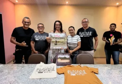 Maria Alves recebeu representantes da Associação Brasileira de Surf na Pororoca, liberados por Ricardo Pororoca.