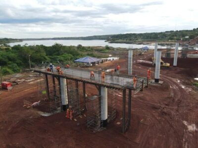 Estreito: Obras da ponte sobre Rio Tocantins avançam e serviços estão 35% executados