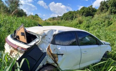 Mulher fica gravemente ferida após sofrer acidente na BR-222