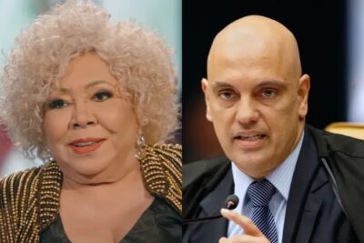 Alcione declara paixão pelo ministro Alexandre de Moraes: “Se tivesse conhecido antes, teria casado com ele”