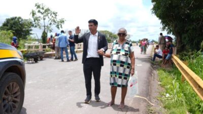 Deputado Wellington do Curso fiscaliza ponte sobre o Rio Pindaré na Br 316 e acompanha liberação parcial