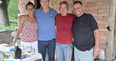 Jones Braga e Rodrigues vistoriam obras na zona rural de Nina Rodrigues