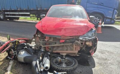Idoso fica gravemente ferido em acidente na BR-222