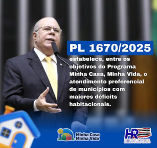 MINHA CASA, MINHA VIDA: Hildo Rocha propõe habitações para ACS e ACE, e que déficit habitacional seja calculado por município