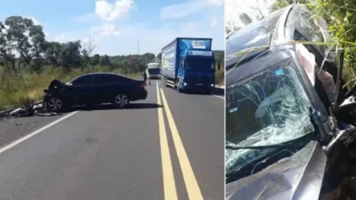 Três pessoas ficam gravemente feridas em acidente na BR-316 em Caxias