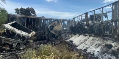 Quatro mortos em acidentes na BR-010; corpo carbonizado dificulta identificação