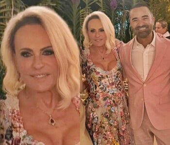 Ana Maria Braga se casa com o jornalista Fábio Arruda em São Paulo