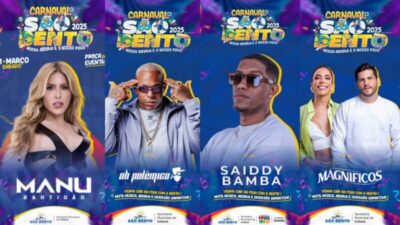 Saiba quanto gestão de Dino Penha vai pagar pelos shows de Manu Bahtidão, Oh Polêmico, Banda Magnificos e Saiddy de Samba no Carnaval 2025