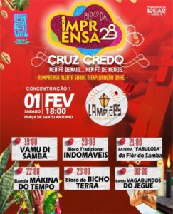 Bloco da Imprensa cai na folia, neste sábado, às 19h, no Lampiões Buteco