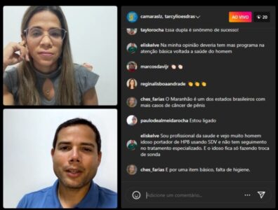 Câmara Municipal de São Luís promove live sobre saúde integral do homem
