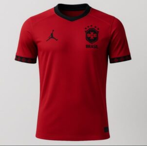 Camisa da Seleção Brasileira para a Copa de 2026 terá pela primeira vez cor vermelha
