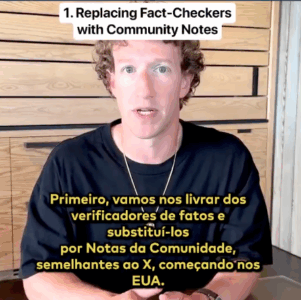 Zuckerberg copia Musk e acaba com moderação na Meta
