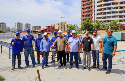 Brandão visita obras do Complexo da Lagoa da Jansen